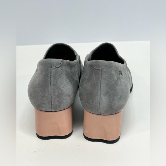 CAMPER Gray suede KATIE block heel slip on shoes size 9 - Picture 4 of 7